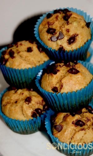 Whole Wheat Banana Muffins - Plattershare - Recipes, Food Stories And Food Enthusiasts