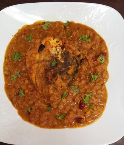 Fish Head With Bengal Gram(Channa Dal) - Plattershare - Recipes, Food Stories And Food Enthusiasts