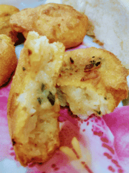 Besandwari Patateji Tikki ( Masala Aloo Mixture Dipped In Chickpea Flour Batter ) - Plattershare - Recipes, food stories and food lovers