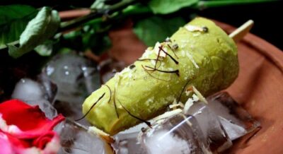 Indian Icecream - Thandai Kesar Pista Badam Kulfi - Plattershare - Recipes, food stories and food lovers