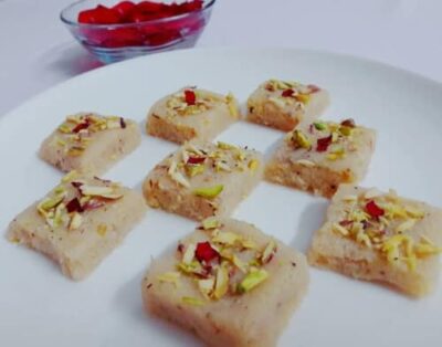 Easy Coconut Barfi: A 2-Ingredient Indian Sweet Treat - Plattershare - Recipes, food stories and food lovers Easy Coconut Barfi: A 2-Ingredient Indian Sweet Treat - Plattershare - Recipes, food stories and food lovers