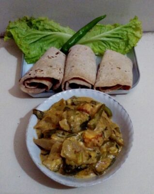 Dhaba Style Roti Sabji - Plattershare - Recipes, food stories and food lovers