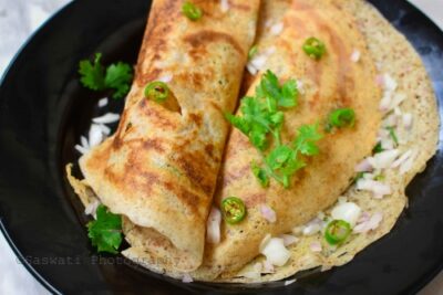 Ghee Roast Onion Dosa - Plattershare - Recipes, food stories and food lovers