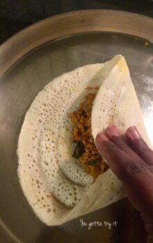 Multi-Millet Dosa With Chicken Kheema - Plattershare - Recipes, food stories and food lovers