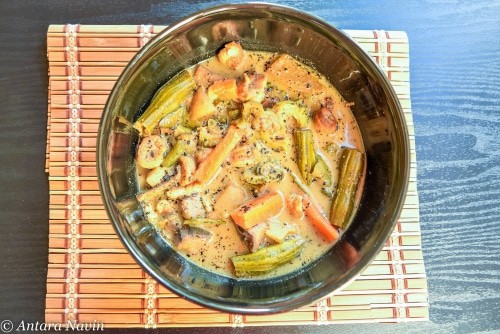 Dudh Shukto ( Bitter Sweet Vegetable Stew Cooked With Milk) - Plattershare - Recipes, food stories and food lovers