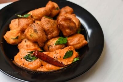 Crispy Biri Chop (Mini Potato Fritters) with Fresh Urad Dal Batter - Plattershare - Recipes, food stories and food lovers Crispy Biri Chop (Mini Potato Fritters) with Fresh Urad Dal Batter - Plattershare - Recipes, food stories and food lovers