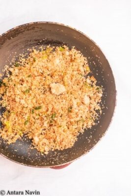 Creamy Cauliflower Gratin with Spinach-Parmesan Sauce and Herbed Crumb Topping - Plattershare - Recipes, food stories and food lovers Creamy Cauliflower Gratin with Spinach-Parmesan Sauce and Herbed Crumb Topping - Plattershare - Recipes, food stories and food lovers