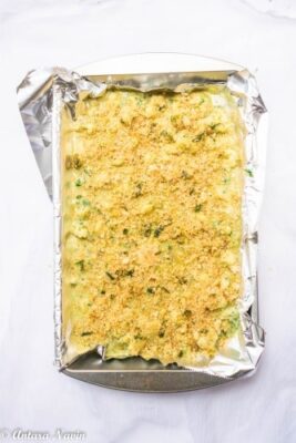 Creamy Cauliflower Gratin with Spinach-Parmesan Sauce and Herbed Crumb Topping - Plattershare - Recipes, food stories and food lovers Creamy Cauliflower Gratin with Spinach-Parmesan Sauce and Herbed Crumb Topping - Plattershare - Recipes, food stories and food lovers