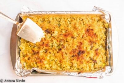 Creamy Cauliflower Gratin with Spinach-Parmesan Sauce and Herbed Crumb Topping - Plattershare - Recipes, food stories and food lovers Creamy Cauliflower Gratin with Spinach-Parmesan Sauce and Herbed Crumb Topping - Plattershare - Recipes, food stories and food lovers
