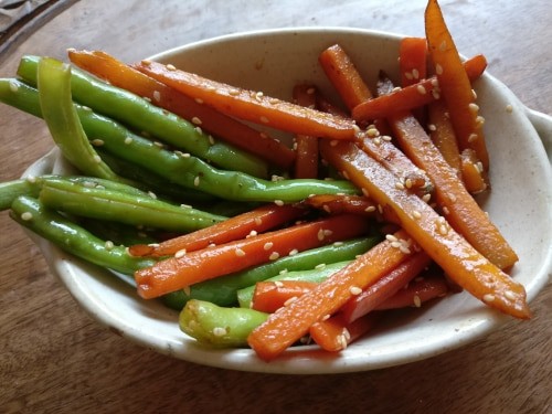 Japanese Style Sesame Beans And Carrot - Plattershare - Recipes, food stories and food lovers