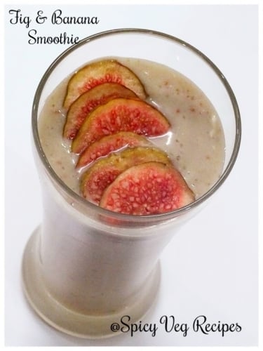 Fresh Fig And Banana Smoothie - Plattershare - Recipes, food stories and food lovers