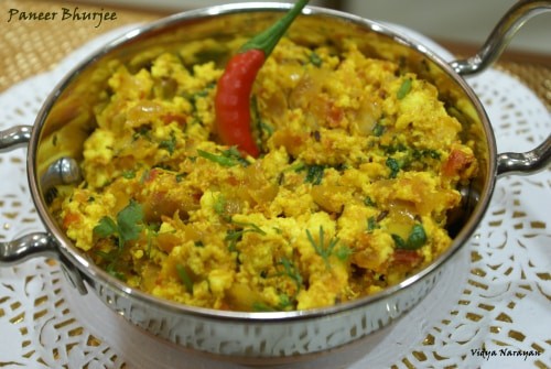 Paneer Bhurjee Aka Scrambled Cottage Cheese - Plattershare - Recipes, food stories and food lovers