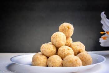 Soft, Flavorful And Melt-In Coconut Balls Without Condensed Milk Or Khoya - Plattershare - Recipes, food stories and food lovers