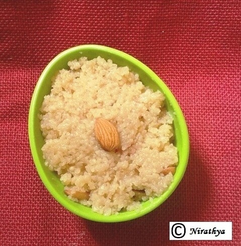 Godhuma Ravva/ Broken Wheat Halwa - Plattershare - Recipes, food stories and food lovers