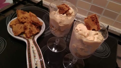 Honeycomb Frozen Yoghurt Ice Cream - Plattershare - Recipes, food stories and food lovers