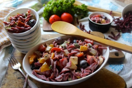 Fruit And Vegetable Summer Pasta Salad - Plattershare - Recipes, Food Stories And Food Enthusiasts