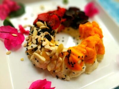 No-Cook Samo Rice & Fruit Sushi Donuts (Vrat-Friendly) - Plattershare - Recipes, food stories and food lovers No-Cook Samo Rice & Fruit Sushi Donuts (Vrat-Friendly) - Plattershare - Recipes, food stories and food lovers