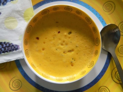 Roasted Carrot & Bell Pepper Honey Soup - Plattershare - Recipes, food stories and food enthusiasts