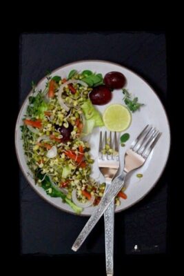 Sprout Bean Salad - Plattershare - Recipes, food stories and food lovers
