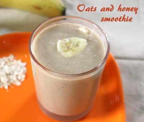 Oats And Honey Smoothie - Plattershare - Recipes, food stories and food lovers
