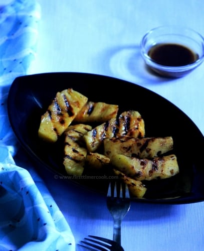 Honey Glazed Grilled Pineapple - Plattershare - Recipes, food stories and food lovers
