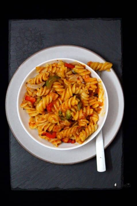 Fusilli Pasta With Homemade Marinara Sauce Recipe - Plattershare - Recipes, Food Stories And Food Enthusiasts