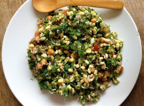 Dill Leaves Breakfast Salad - Plattershare - Recipes, food stories and food lovers