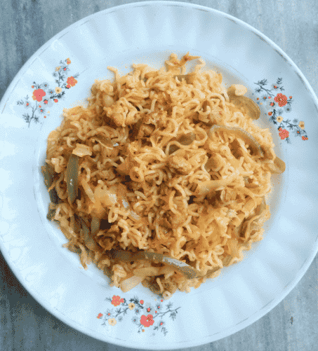 Chilli Soya Chunks Noodles - Plattershare - Recipes, Food Stories And Food Enthusiasts