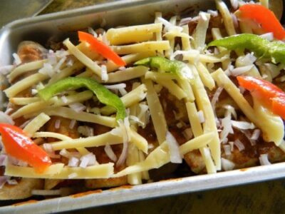 Spicy Whole Wheat Bell Pepper Enchiladas with Chili Gravy - Plattershare - Recipes, food stories and food lovers Spicy Whole Wheat Bell Pepper Enchiladas with Chili Gravy - Plattershare - Recipes, food stories and food lovers