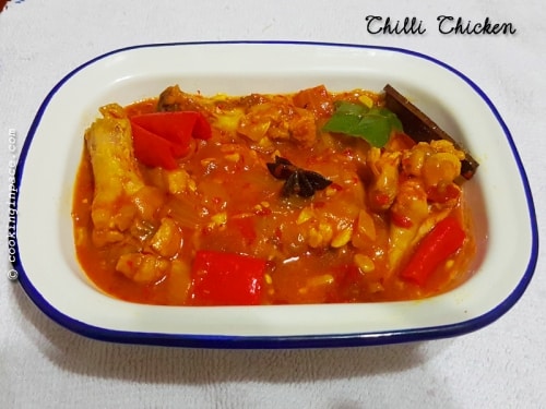 Spicy Chilli Chicken - Plattershare - Recipes, food stories and food lovers