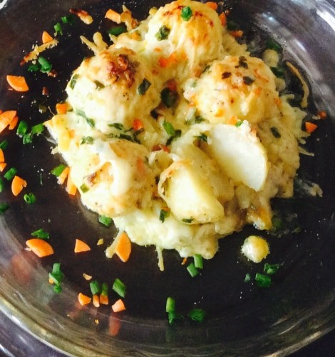 Baked Cheese Mayo Baby Potato, Low Fat Healthy Appetizer - Plattershare - Recipes, food stories and food lovers