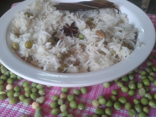 Peas Pulao Recipe - Plattershare - Recipes, Food Stories And Food Enthusiasts