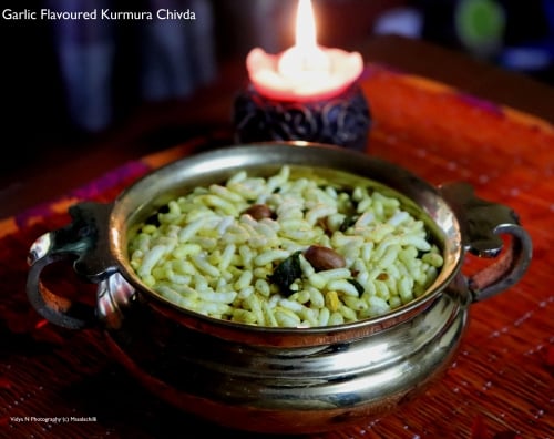 Garlic Flavoured Kurmura Chivda - Plattershare - Recipes, food stories and food lovers