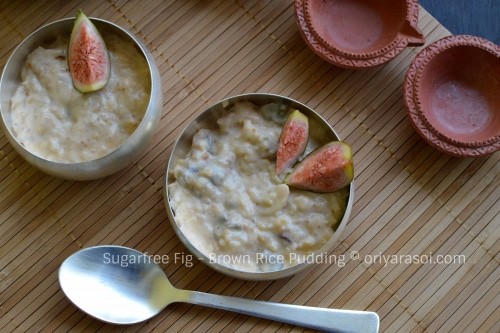 Sugarfree Fig And Brown Rice Pudding - Plattershare - Recipes, food stories and food lovers