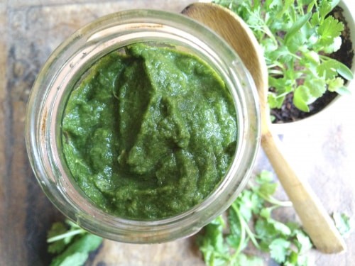 Coriander Chutney - Plattershare - Recipes, Food Stories And Food Enthusiasts