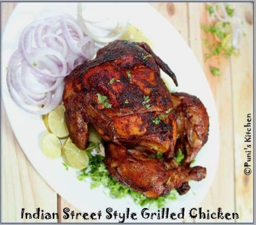 Indian Street Style Grilled Chicken - Plattershare - Recipes, food stories and food lovers