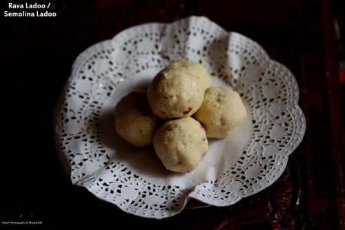 Rava Ladoo Or Semolina Ladoo - Plattershare - Recipes, food stories and food lovers