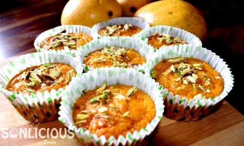 Eggless Mango Semolina Muffins - Plattershare - Recipes, Food Stories And Food Enthusiasts