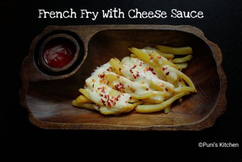 French Fry With Cheese Sauce - Plattershare - Recipes, food stories and food lovers