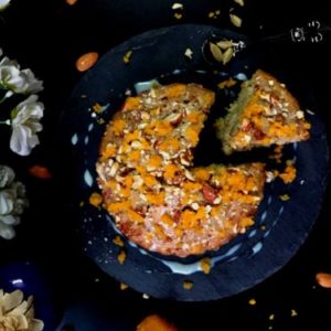 Eggless Bottle Gourd | Lauki Cake With Almonds And Motichoor Laddoo - Plattershare - Recipes, food stories and food lovers