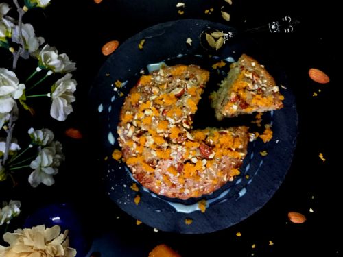 Eggless Bottle Gourd | Lauki Cake With Almonds And Motichoor Laddoo - Plattershare - Recipes, Food Stories And Food Enthusiasts