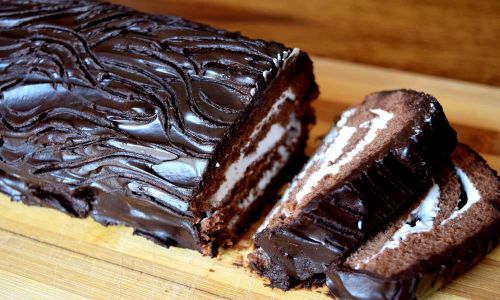 Chocolate Roll Cake Recipe - Plattershare - Recipes, Food Stories And Food Enthusiasts