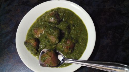 Spinach With Water Chestnut - Plattershare - Recipes, Food Stories And Food Enthusiasts