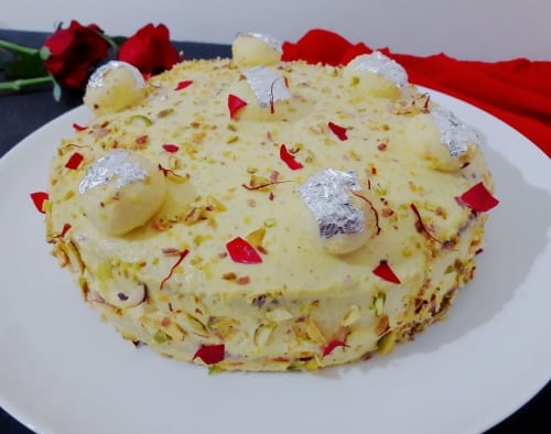 Rasmalai Cake (Eggless) - Plattershare - Recipes, food stories and food lovers