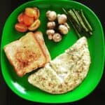 Capsicum And Dill Omelette With Roasted Vegetables - Plattershare - Recipes, food stories and food lovers