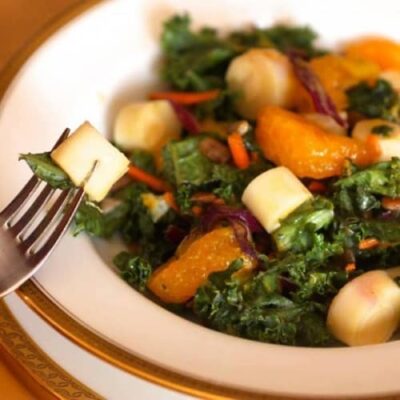 Kale Salad With Hearts Of Palm And Citrus Vinaigrette - Plattershare - Recipes, food stories and food lovers