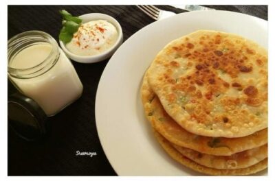 Cheese & Capsicum Parathas - Plattershare - Recipes, food stories and food lovers