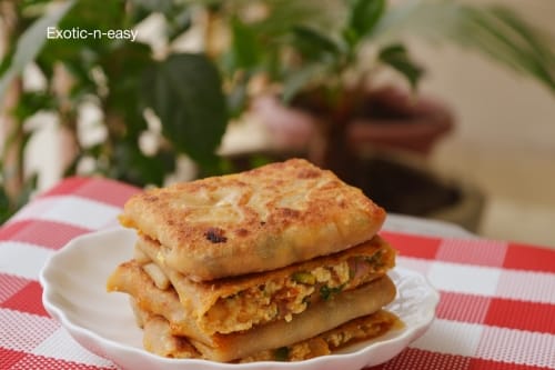 Schezwan Paneer Pockets - Plattershare - Recipes, Food Stories And Food Enthusiasts