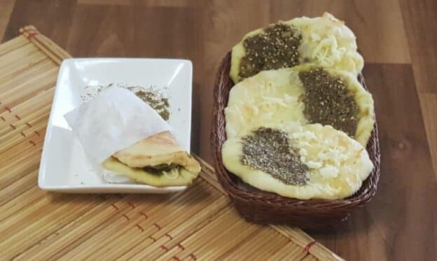 Zaatar Cheese Manakeesh - Plattershare - Recipes, Food Stories And Food Enthusiasts