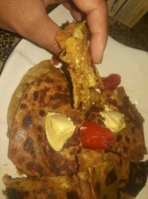 Double Dekar Double Roti Protein Full Innovative Paratha - Plattershare - Recipes, food stories and food lovers